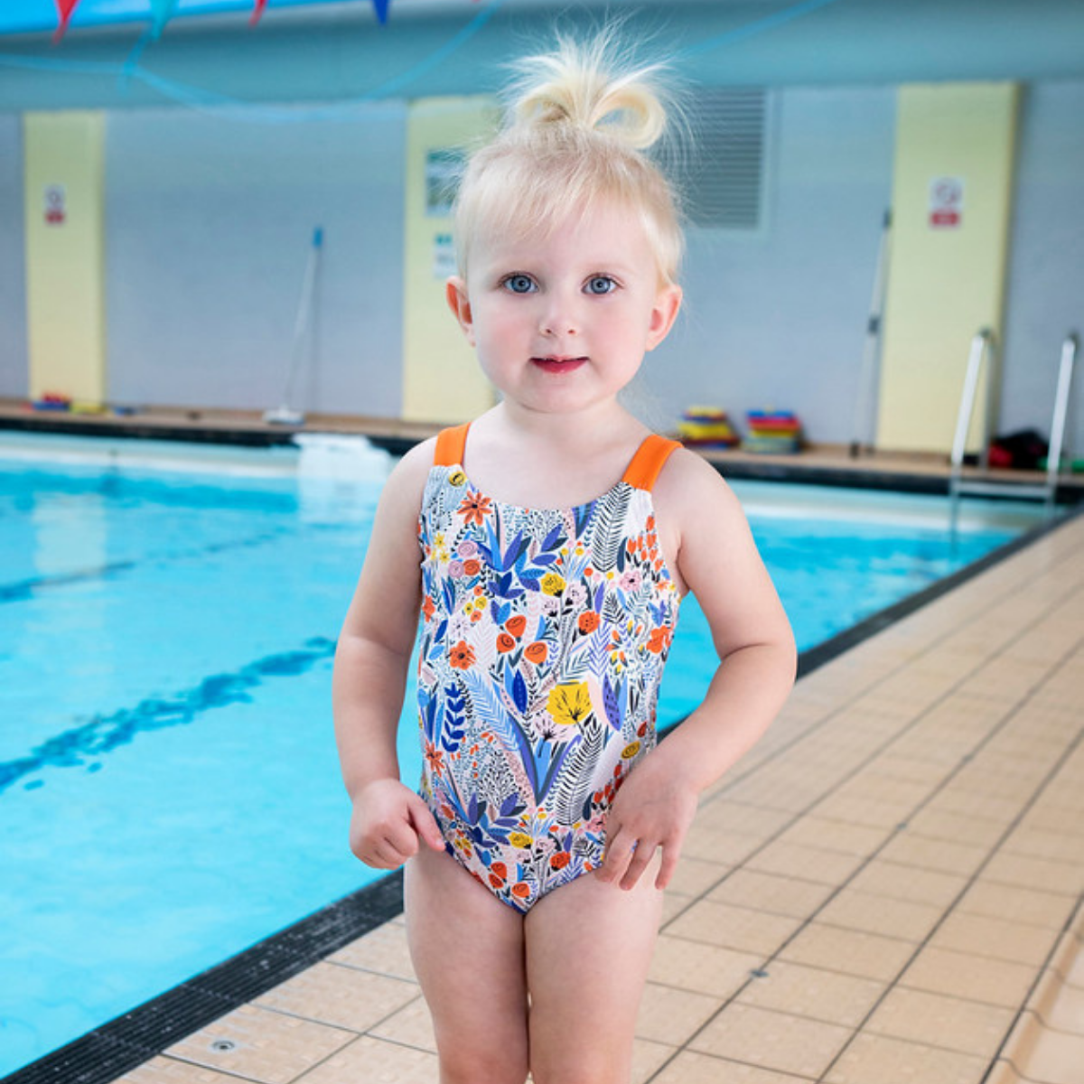 Girls Swimming Costume - Jungle Paradise